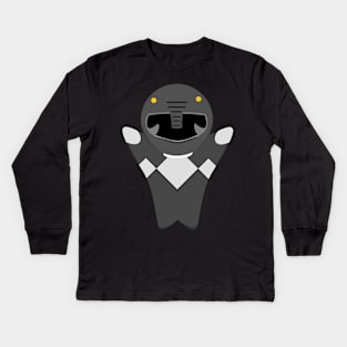 mini ranger black Kids Long Sleeve T-Shirt